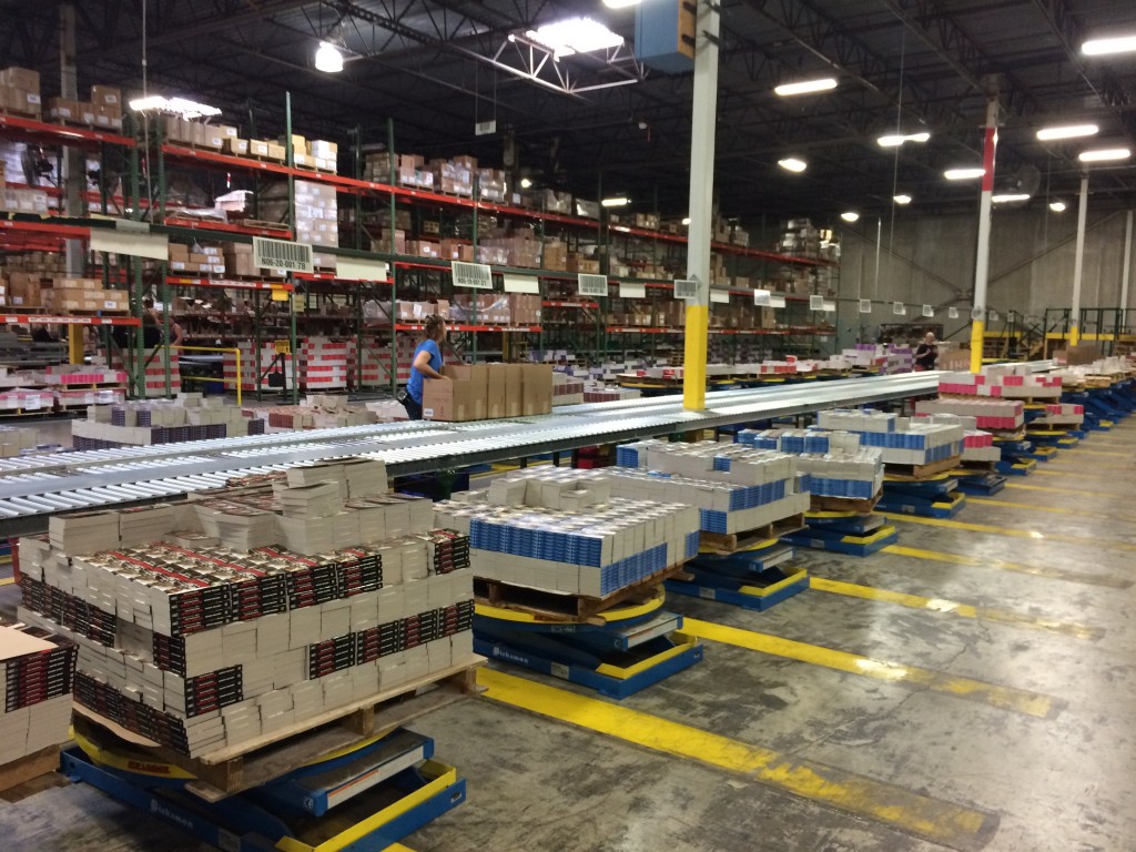 retailer packing area