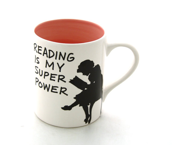 reading is my superpower mug