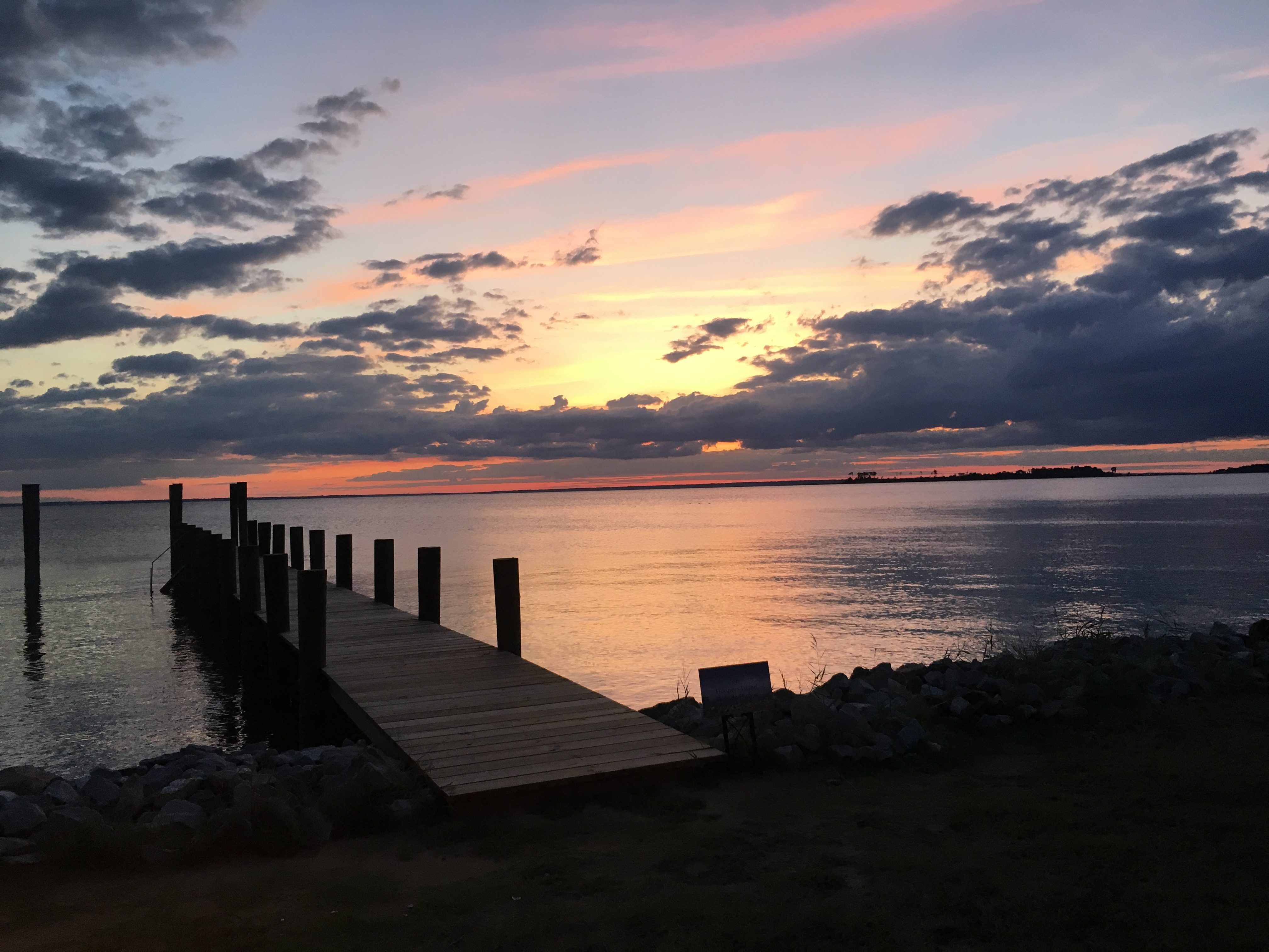 Eastern Shore of the Chesapeake Bay at sunset