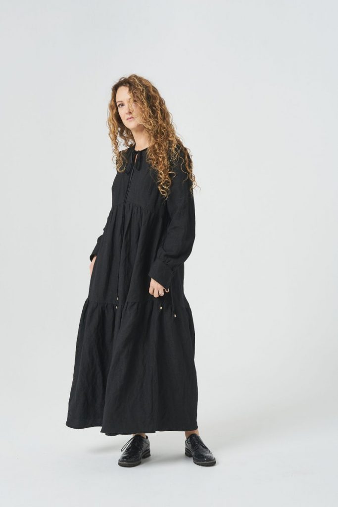 Long Wool Dress, Victorian Dress, Gothic Dress, Winter Dress, Long Sleeve Dress, Loose Dress, Women Maxi Dress, Steampunk Dress, Woolen