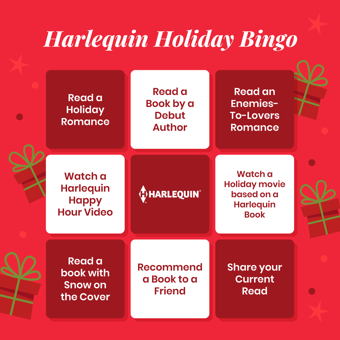 Harlequin holiday bingo