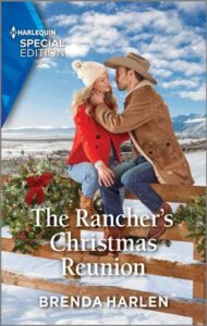 Cover image for The Rancher's Christmas Reunion by Brenda Harlen